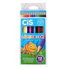 Lapis de cor CIS 12 cores sextavado