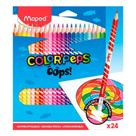 Lápis de cor Color'Peps Oops Apagável 24 cores 832824 - Maped Lápis de cor Color'Peps Oops Apagável 24 cores 832824 - Maped
