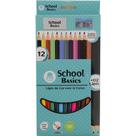 Lápis de Cor com 12 Cores - School Basics