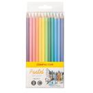 Lápis De Cor Compactor 12 Cores Pastel