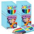 Lápis de cor Craiiby Soft Core 144 unidades (pacote com 12)