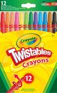 Lápis de cor Crayola CrayolaTwistables, pacote com 12 lápis multicoloridos