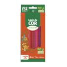 Lápis de Cor de Madeira 36 cores sextavado Leo&Leo Leonora - 10272