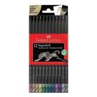 Lápis de Cor Ecolápis Supersoft 120712SOFTMET 12 Cores Metálicas - Faber Castell Lápis de Cor Ecolápis Supersoft 120712SOFTMET 12 Cores Metálicas - Faber Castell
