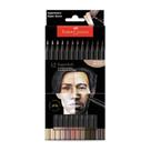 Lápis de Cor EcoLápis SuperSoft Tons de Pele 12 Cores Faber-Castell