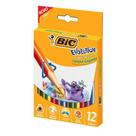 Lápis de Cor Evolution Triangular Jumbo 12 Cores 1300522 BIC 16214
