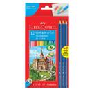 Lápis De Cor Faber Castell 12 Cores + 3 Lápis Preto