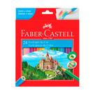 Lápis De Cor Faber Castell Escolar 24 Cores Ponta Max