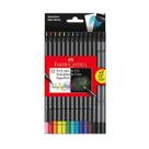 Lápis de Cor Faber Castell Supersoft 12 Cores + 2 Lápis Grafite