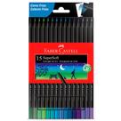 Lápis De Cor Frio FABER CASTELL Supersoft 15 Cores Frias