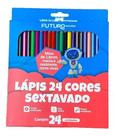 Lapis de Cor Futuro 24 Cores Reciclado Sextavado