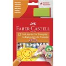 Lapis de cor jumbo 12 cores com apontador faber castell