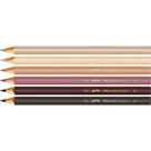 Lapis de cor jumbo caras e cores 6cores faber-castell pct.c/12