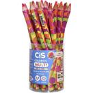 Lápis de COR Jumbo CIS Multicolor Neon 4 Cores Grafite Pote com 24