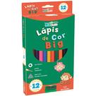 Lapis De Cor Jumbo Leo E Leo 12Cores Big 15Cm Lapis De Cor Jumbo Leo E Leo 12Cores Big 15Cm