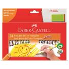 Lápis De Cor Jumbo Triangular 24 Cores Faber-Castell
