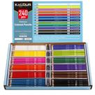 Lápis de cor KALOUR Premium 240 unidades, 12 cores variadas