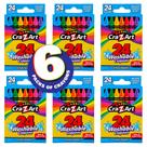 Lápis de cor laváveis Cra-Z-Art, 24 unidades, 6 pacotes, pacote a granel