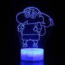 Lápis de cor LED 3D com luz noturna Shins Chans Kids Lápis de cor LED 3D com luz noturna Shins Chans Kids
