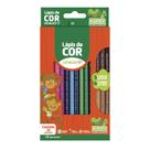 Lápis de Cor Leo&ampLeo Madeira 12 Cores 3 Bicolors Tons de Pele