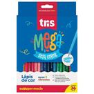 Lápis de Cor Mega Soft Color 36 Cores TRIS Lápis de Cor Mega Soft Color 36 Cores TRIS