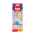 Lapis de cor megasoft pastel duplo 20 cores - Tris