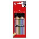 Lápis de Cor Metallic 10 Cores Faber-Castell