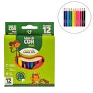 Lápis De Cor Mini Linha Eco Leo&Leo Com 12 Unidades Infantil