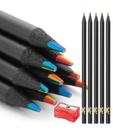 Lápis de cor Mr. Pen Rainbow, pacote com 12, com apontador para crianças Lápis de cor Mr. Pen Rainbow, pacote com 12, com apontador para crianças