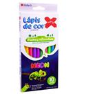 Lápis de Cor Neon 10 Cores Cores Vibrantes