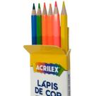 Lápis De Cor Neon 6 Cores Acrilex