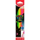 Lápis de cor neon Color Peps Star Maped com 6 cores Lápis de cor neon Color Peps Star Maped com 6 cores