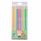 Lápis de Cor Pastel Escolar Trend 12 Cores Leo&Leo