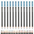 Lápis de cor PATIKIL Sky Blue Color Drawing 12 unidades
