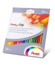 Lápis De Cor Pentel Arts 24 Cores- Uso Artístico Tradicional