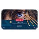 Lápis de Cor Permanente Derwent Lightfast com Extensor 36 Un