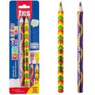 Lápis de cor rainbow neon e metálico cartela com 2 un - tris