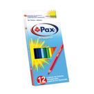 Lápis de Cor Sextavado 12 Cores - Pax