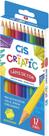 Lápis de Cor Sextavado Criatic 12 cores - Cis