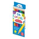 Lápis de Cor Sextavado Criatic 12 cores - Cis