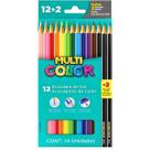Lápis De Cor Sextavado Eco 12 Cores + 2 Lápis Faber Castell