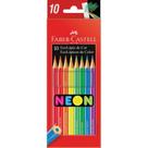 Lápis de Cor Sextavado EcoLápis 10 Cores Neon Faber-Castell
