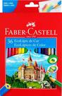 Lápis de cor sextavado faber castell 36 cores