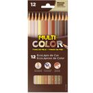 Lápis de Cor Sextavado Tons de Pele com 12 Cores - Multicolor Lápis de Cor Sextavado Tons de Pele com 12 Cores - Multicolor