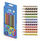 Lápis De Cor Spiro Grip Espiral 12 Cores - Cis