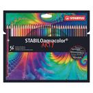 Lápis de Cor Stabilo Aquarelável 36 Cores Aquacolor Arty
