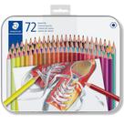 Lápis de Cor Staedtler 72 Cores Hexagonal com Estojo Metálico