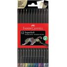 Lapis de Cor SuperSoft c/ 12 cores - Faber Castell