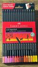 Lápis de cor supersoft faber-castell 15 cores quentes Lápis de cor supersoft faber-castell 15 cores quentes