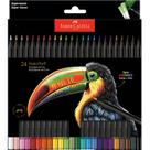Làpis De Cor SuperSoft Faber Castell 24 Cores Profissional